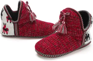 Cozylook Women's Bootie Slippers, Cozy House Shoes with Memory Foam, Plush Fleece Lining, Indoor/Outdoor Anti-Slip Sole
