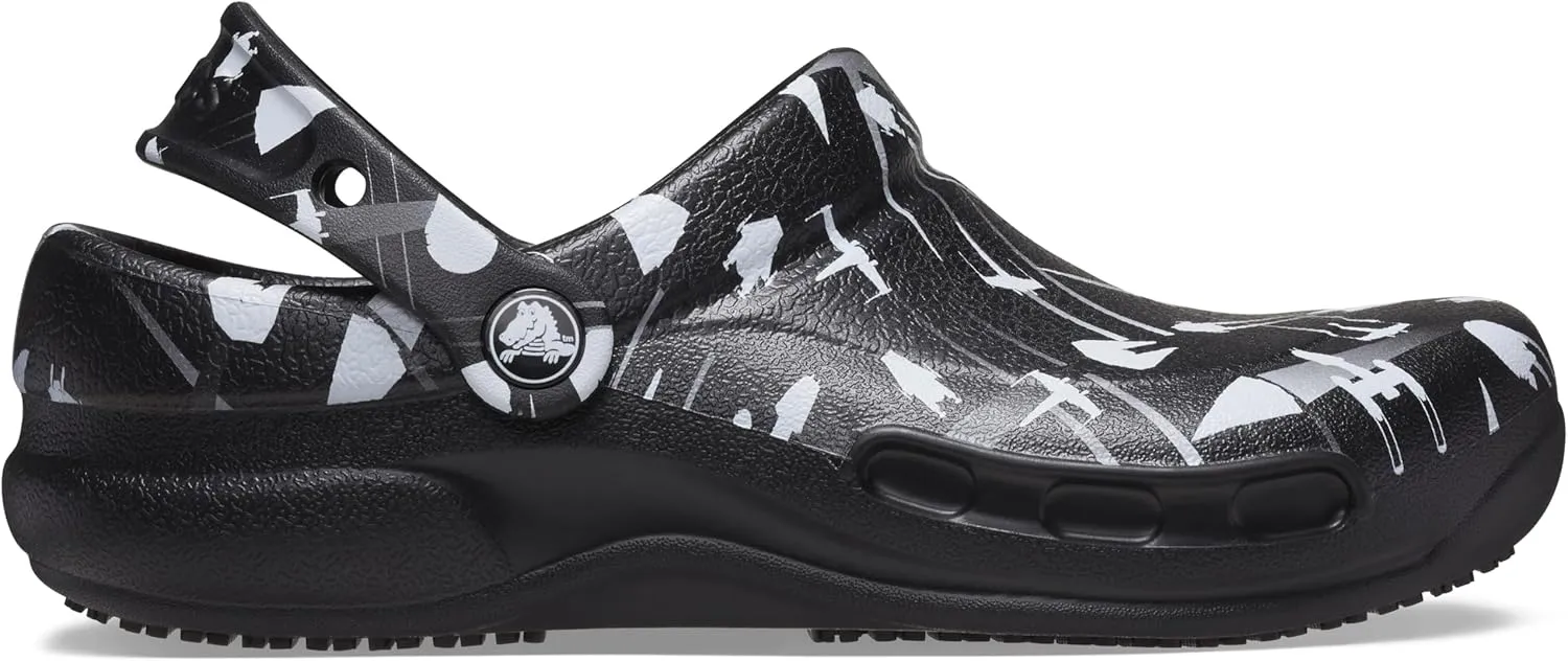 Crocs Unisex-Adult Bistro Graphic Clogs, Slip Resistant Work Shoes