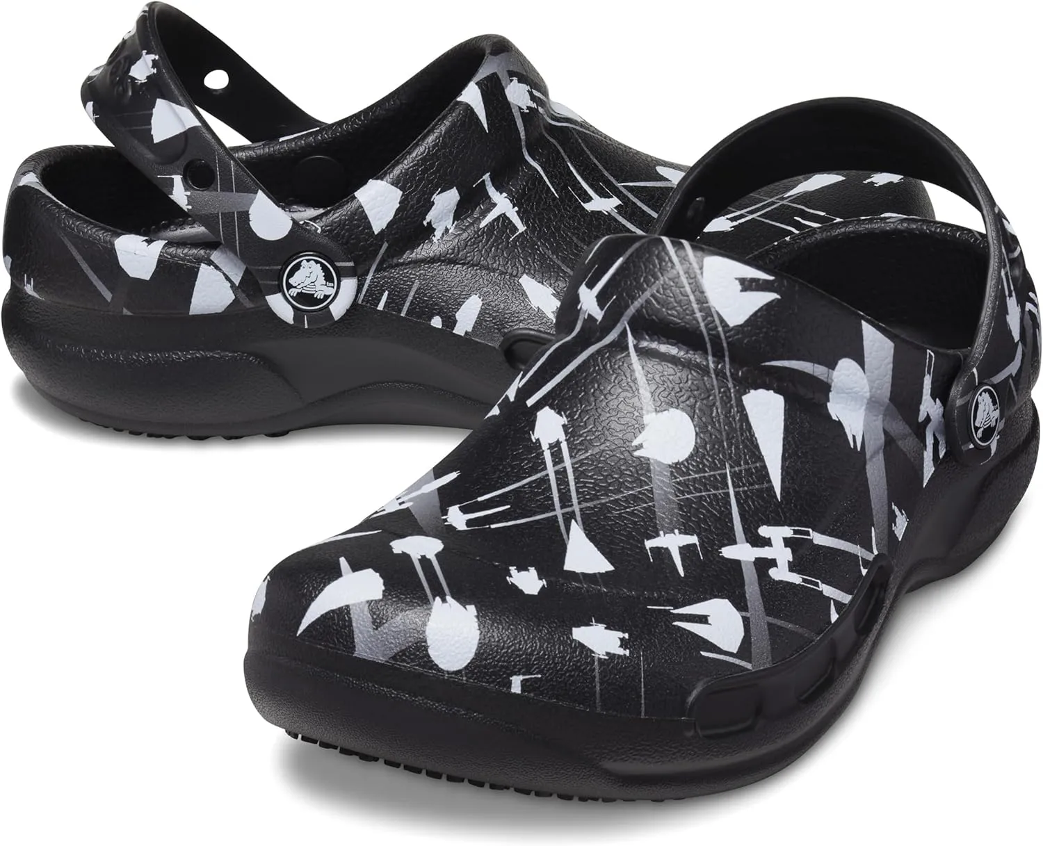 Crocs Unisex-Adult Bistro Graphic Clogs, Slip Resistant Work Shoes