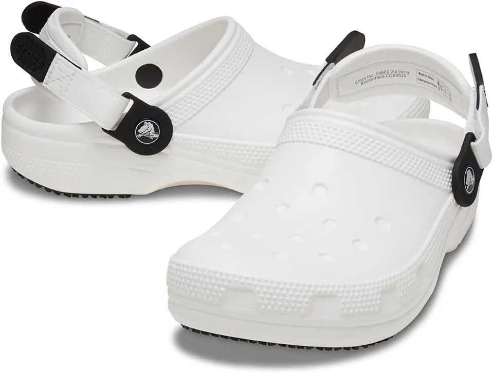 Crocs Unisex-Adult Classic Work Clogs, Slip Resistant Shoes