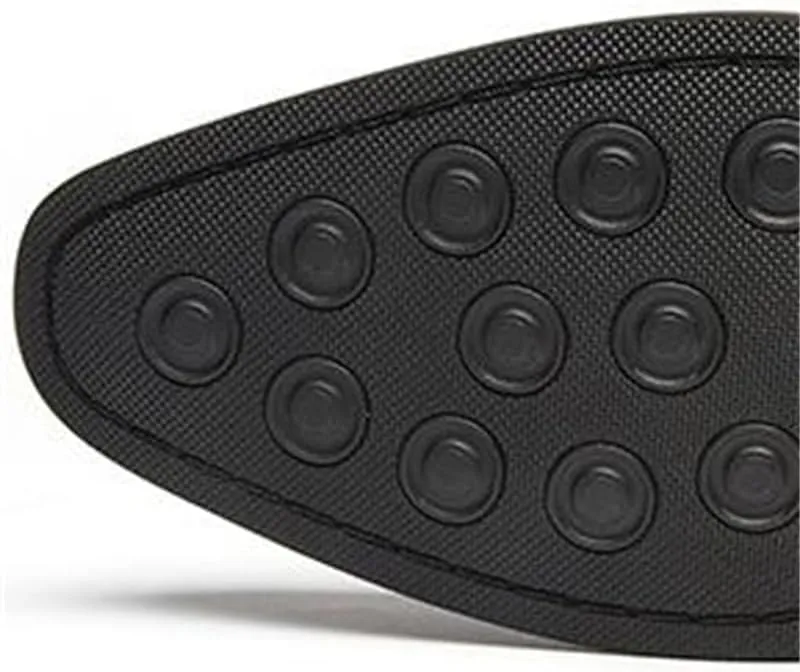 CSCDD British Button Shoes Men's Business Formal Leather Shoes Low-top Composite Sole Suitable for Wedding Office Parties
