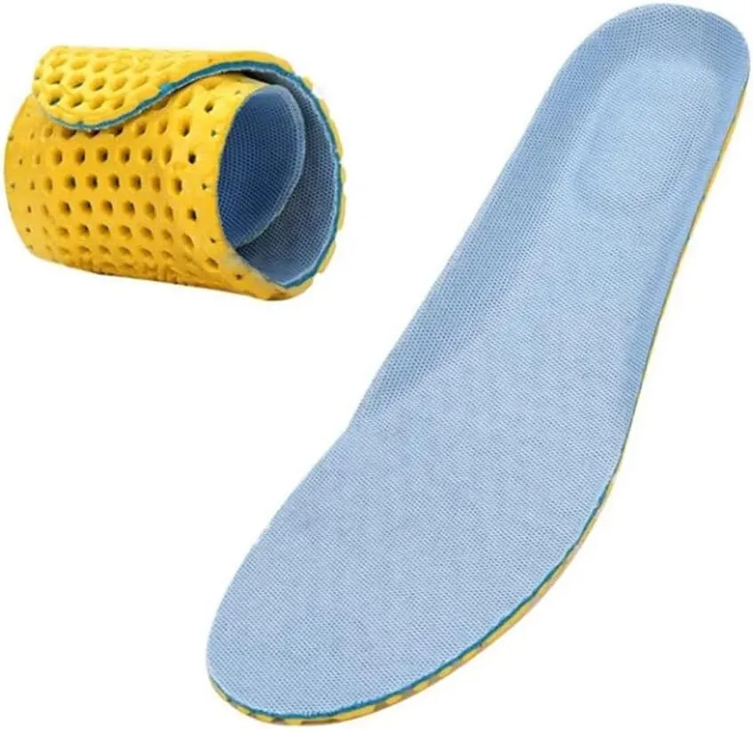 CSCDD Memory Foam Insoles for Shoes Sole Mesh Deodorant Breathable Cushion Running Insoles for Feet Man Women Orthopedic Insoles(E,37-38)
