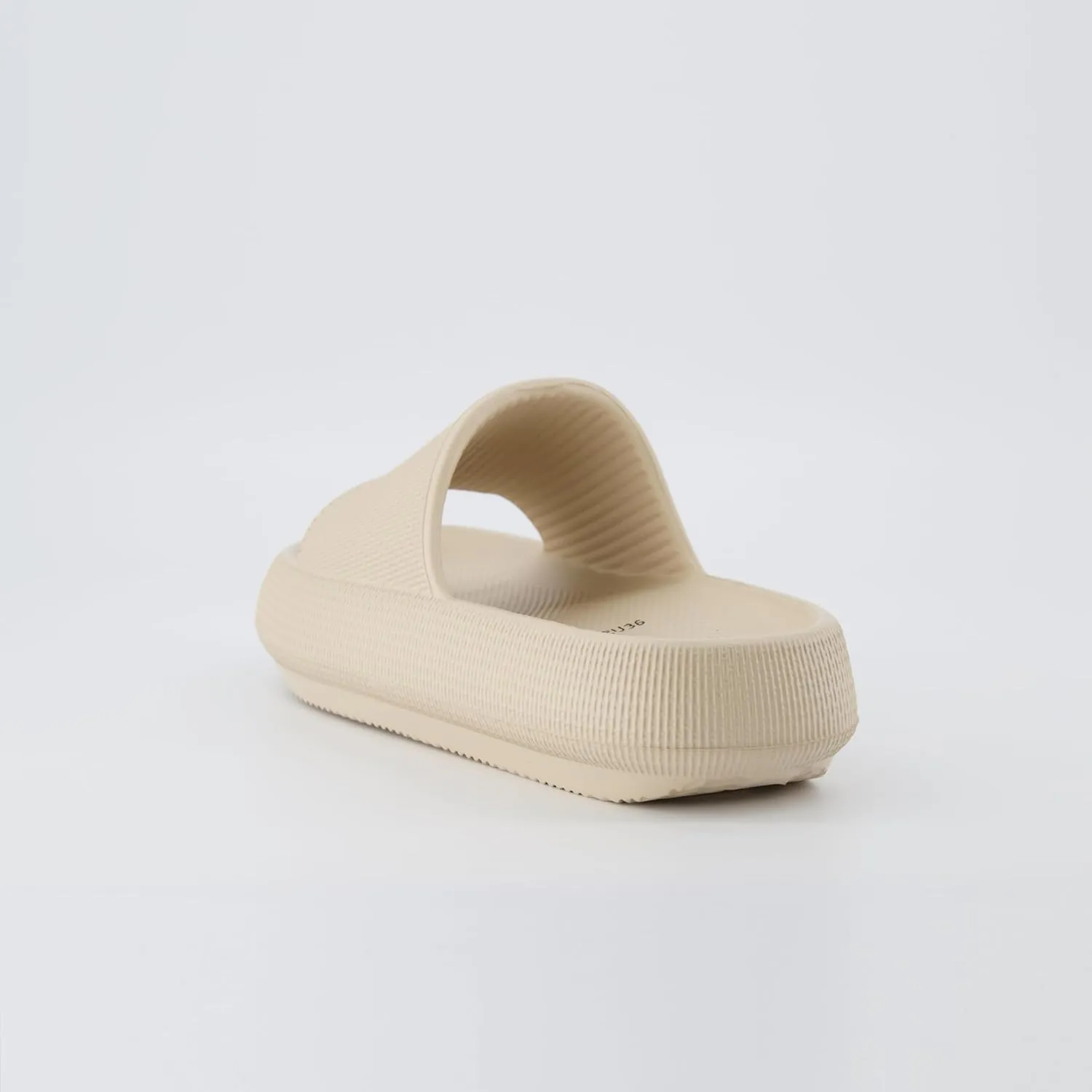 CUSHIONAIRE Feather Slides – Comfortable Cloud Cushion House Slippers for Women, Indoor Outdoor EVA Foam Foot Spa Shower Shoes, Non-Slip Arch Support
