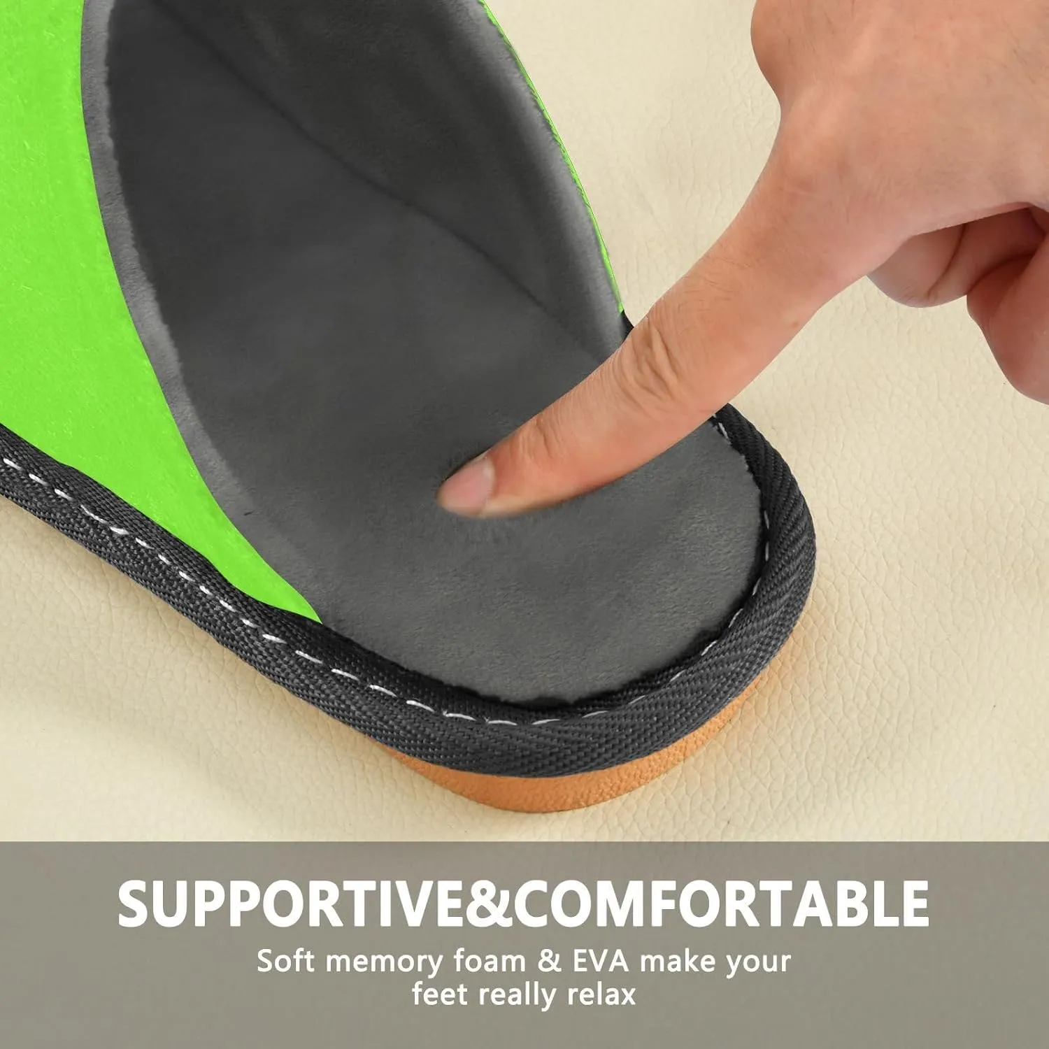 Custom House Slippers for Women Men Non-Slip Personalized Guest Slippers Spa Slippers