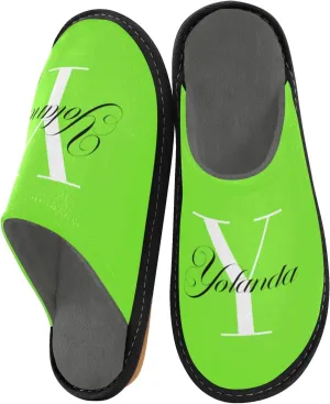 Custom House Slippers for Women Men Non-Slip Personalized Guest Slippers Spa Slippers