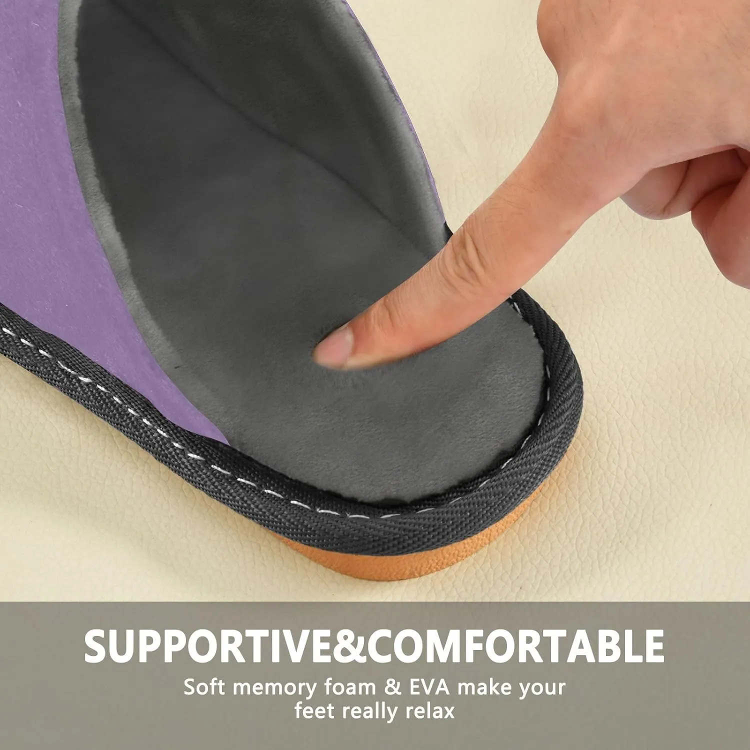 Custom House Slippers for Women Men Non-Slip Personalized Guest Slippers Spa Slippers