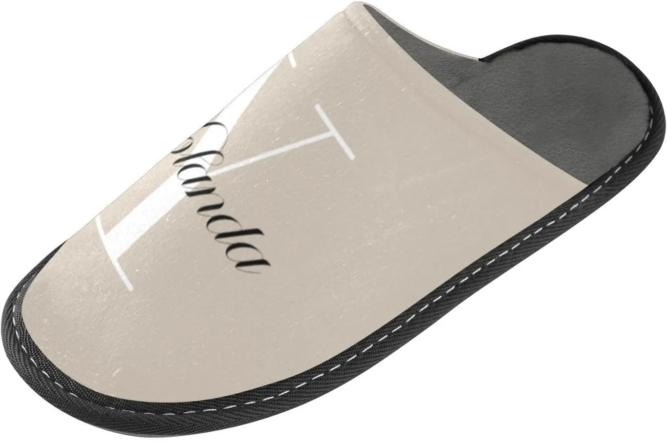 Custom House Slippers for Women Men Non-Slip Personalized Guest Slippers Spa Slippers