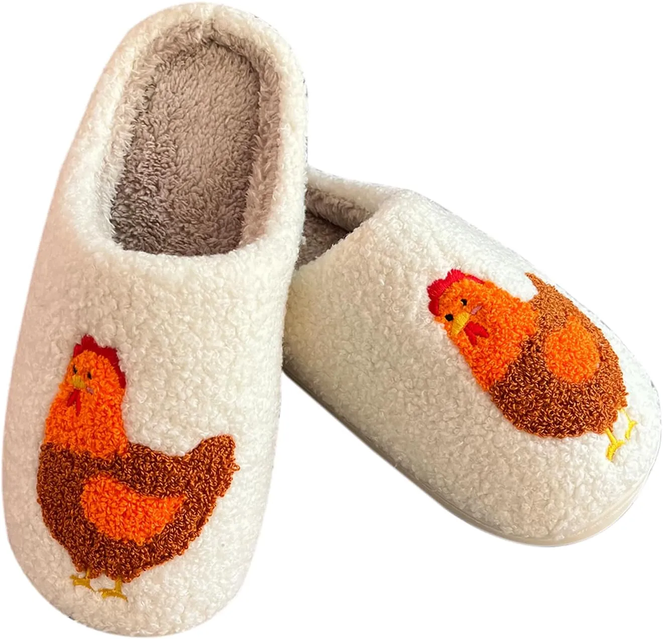 Cute Animal Slippers for Women Man Cartoon Animal Slippers for Woman Fuzzy Memory Foam Winter Warm Fluffy Shoes