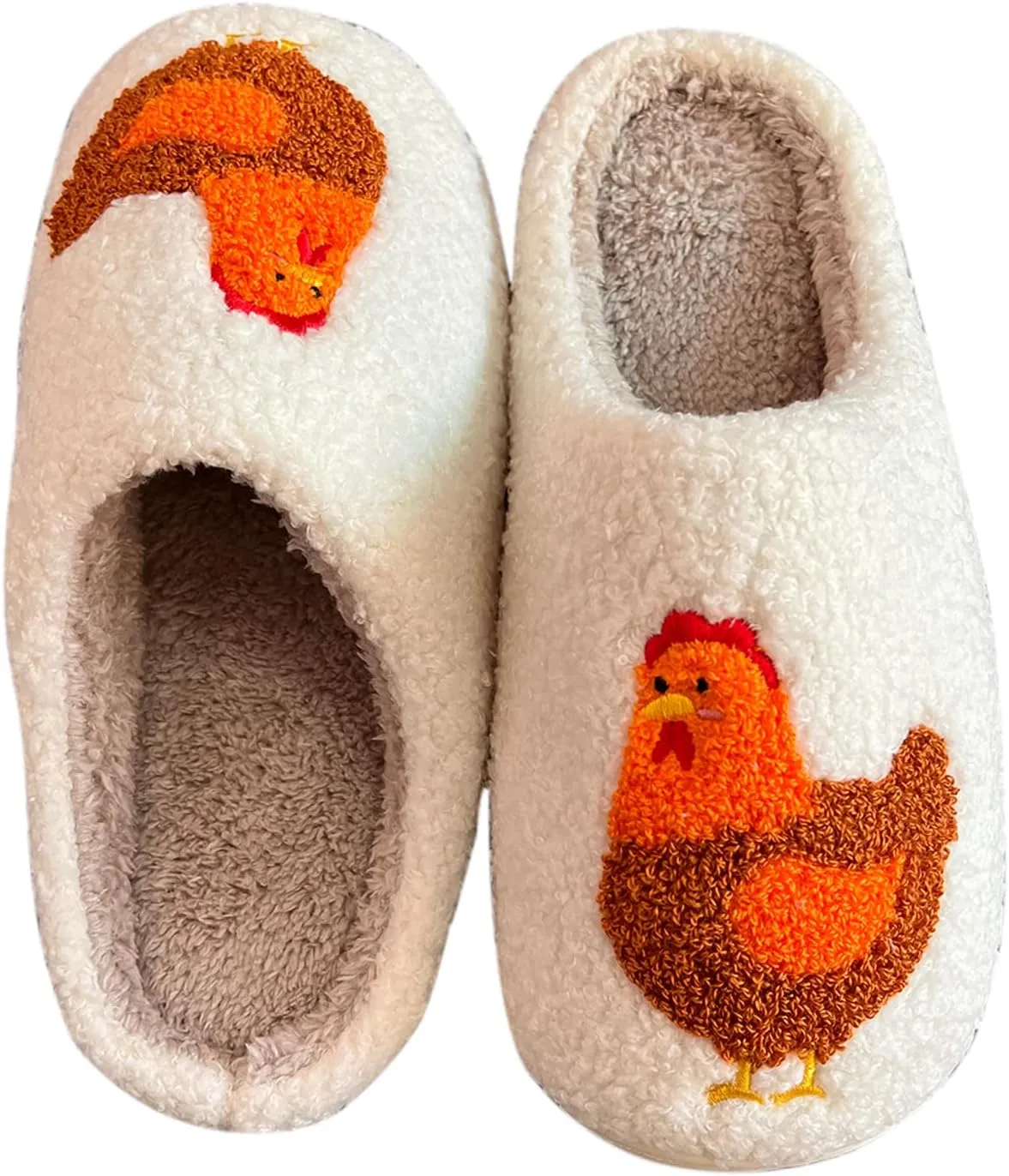 Cute Animal Slippers for Women Man Cartoon Animal Slippers for Woman Fuzzy Memory Foam Winter Warm Fluffy Shoes