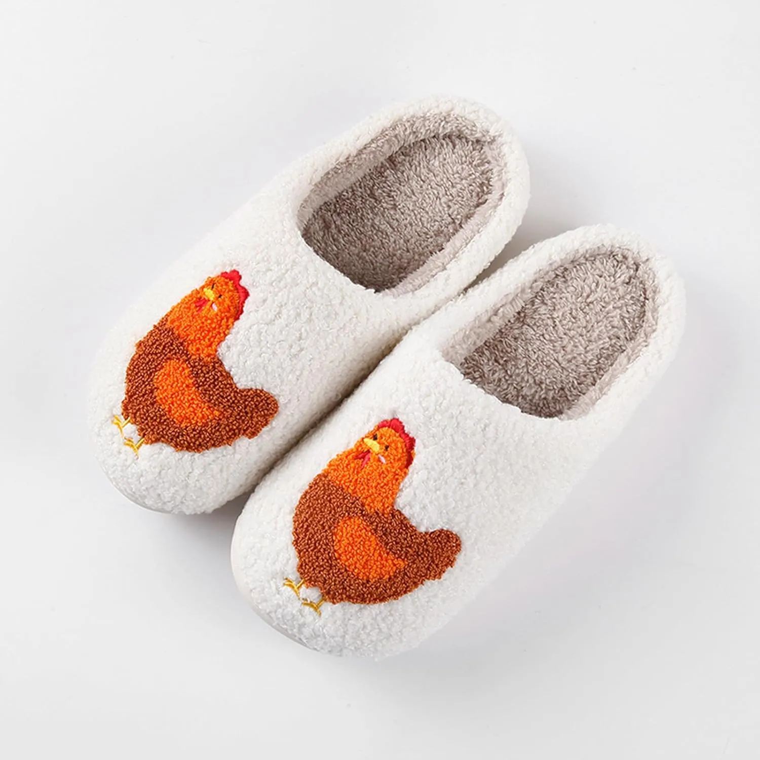 Cute Animal Slippers for Women Man Cartoon Animal Slippers for Woman Fuzzy Memory Foam Winter Warm Fluffy Shoes
