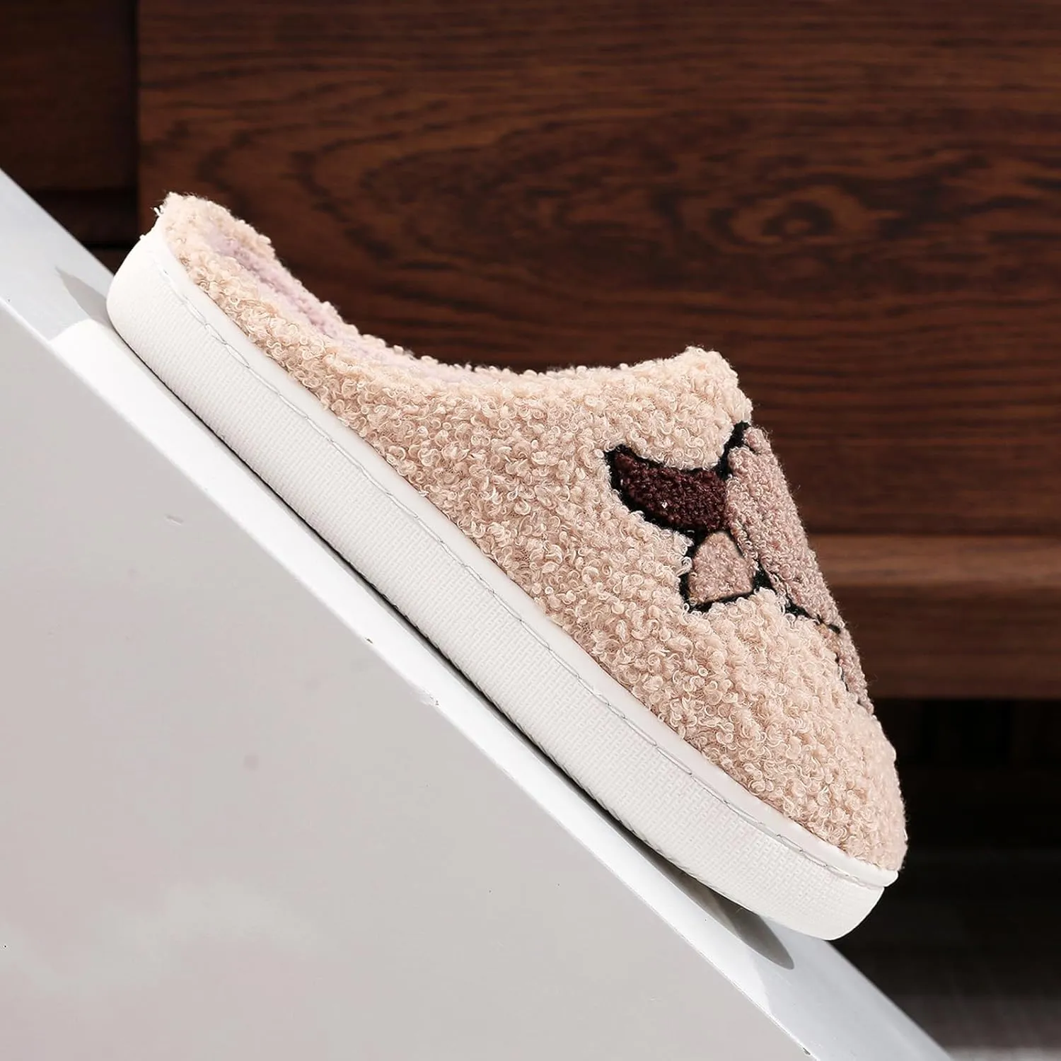 Cute Animal Slippers for Women Man Cartoon Animal Slippers for Woman Fuzzy Memory Foam Winter Warm Fluffy Shoes