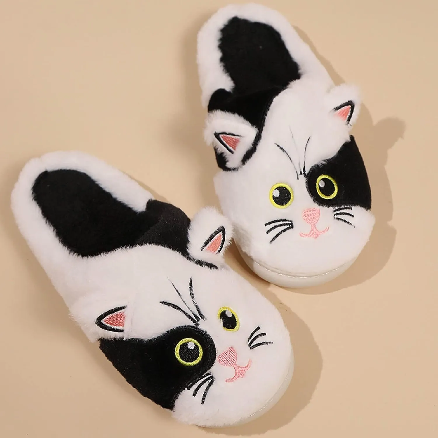 Cute Animal Slippers For Womens Mens Indoor Soft Cozy Cotton Warm Winter Home Slippers Funny Preppy Bedroom Shoe For Women Men