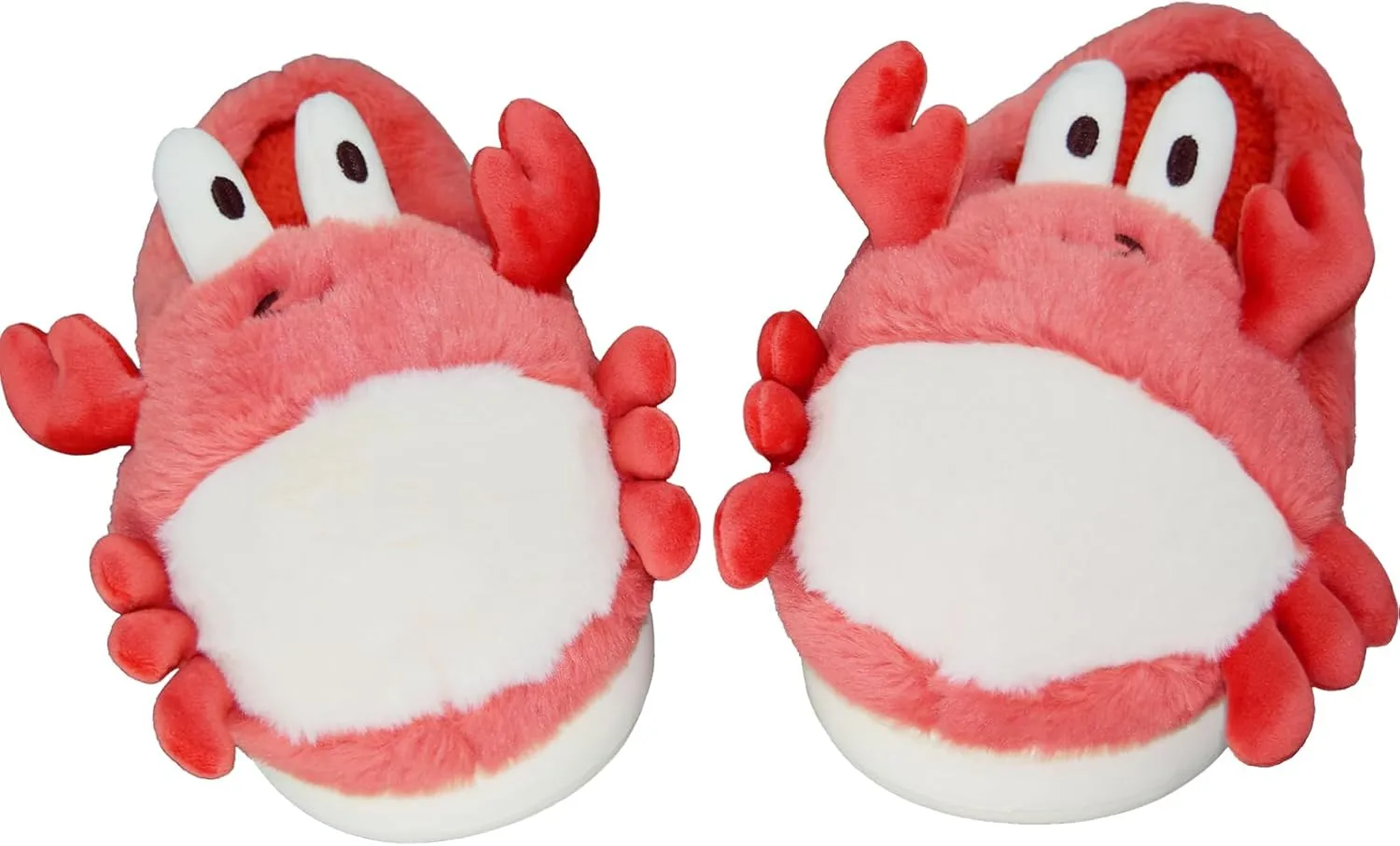 Cute Fuzzy Animal Fleece Slippers for Women, Soft Warm House Slippper, Winter Cozy Home Indoor Non-Slip Slippers