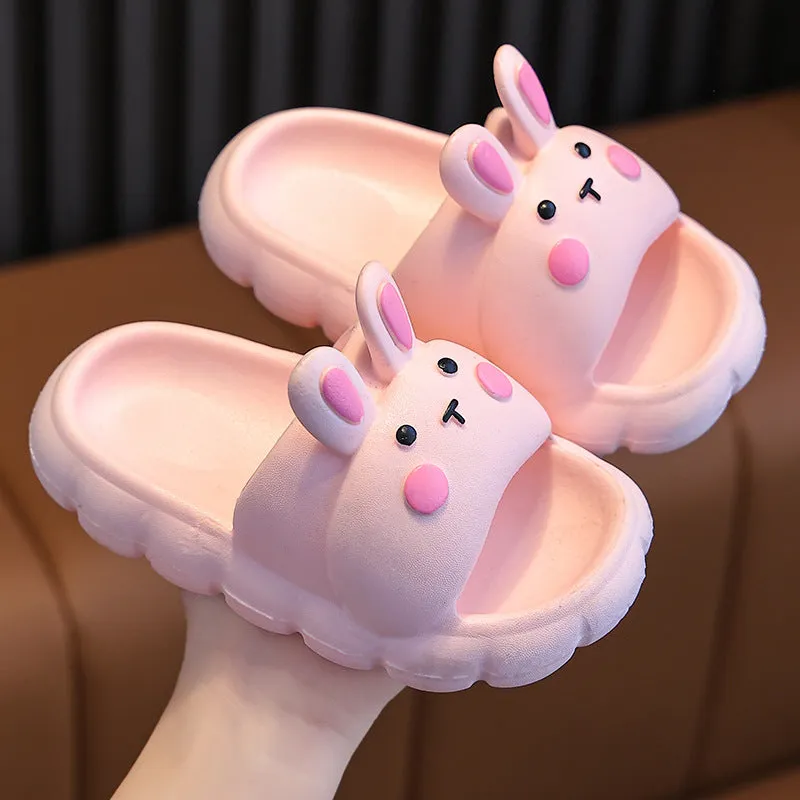 Cute Rabbit Girls’ Slippers – Summer Non-Slip Style