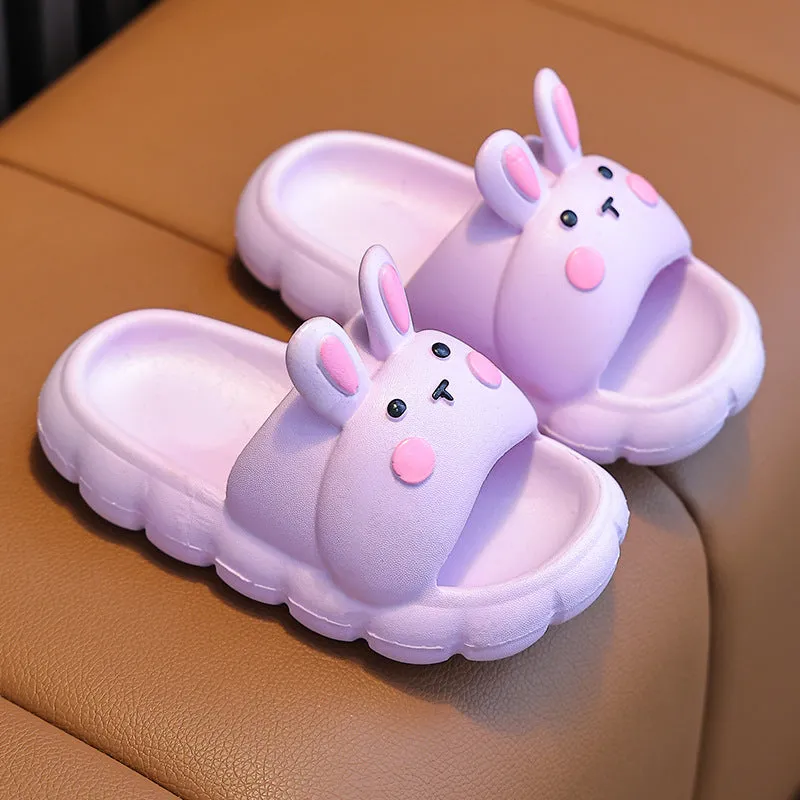 Cute Rabbit Girls’ Slippers – Summer Non-Slip Style