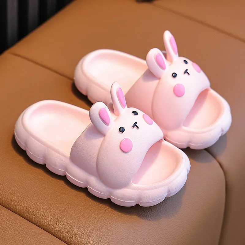 Cute Rabbit Girls’ Slippers – Summer Non-Slip Style