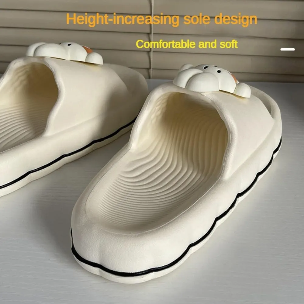 Cute Rabbit Slippers for Women Summer Feeling Soft Platform Non-Slip Sandals Antislip Indoor Outdoor Slippers kawaii Gifts for Women