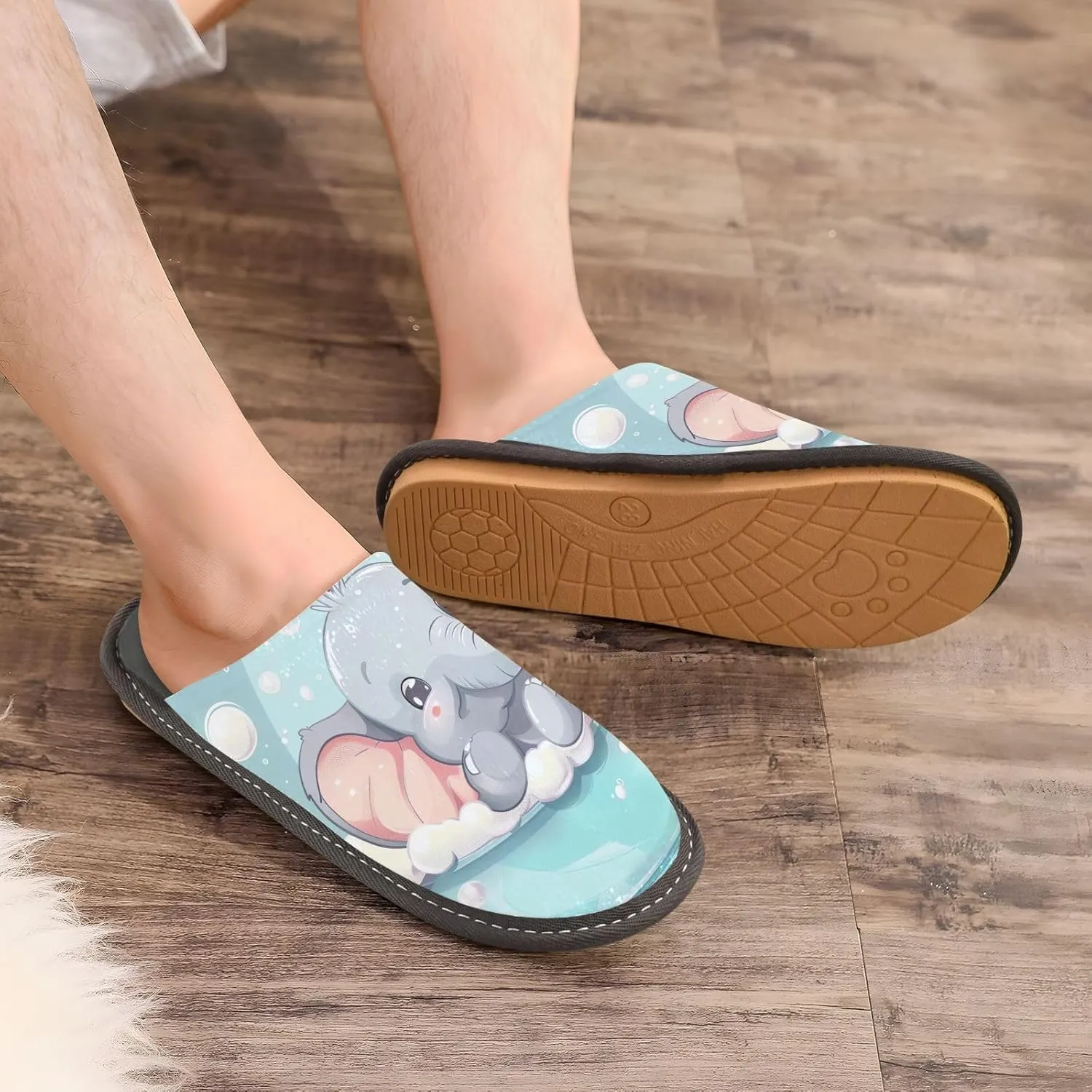 Cute Slippers for Home House Shoes for Men Indoor Washable Slippers for Women Soft Slippers for Men
