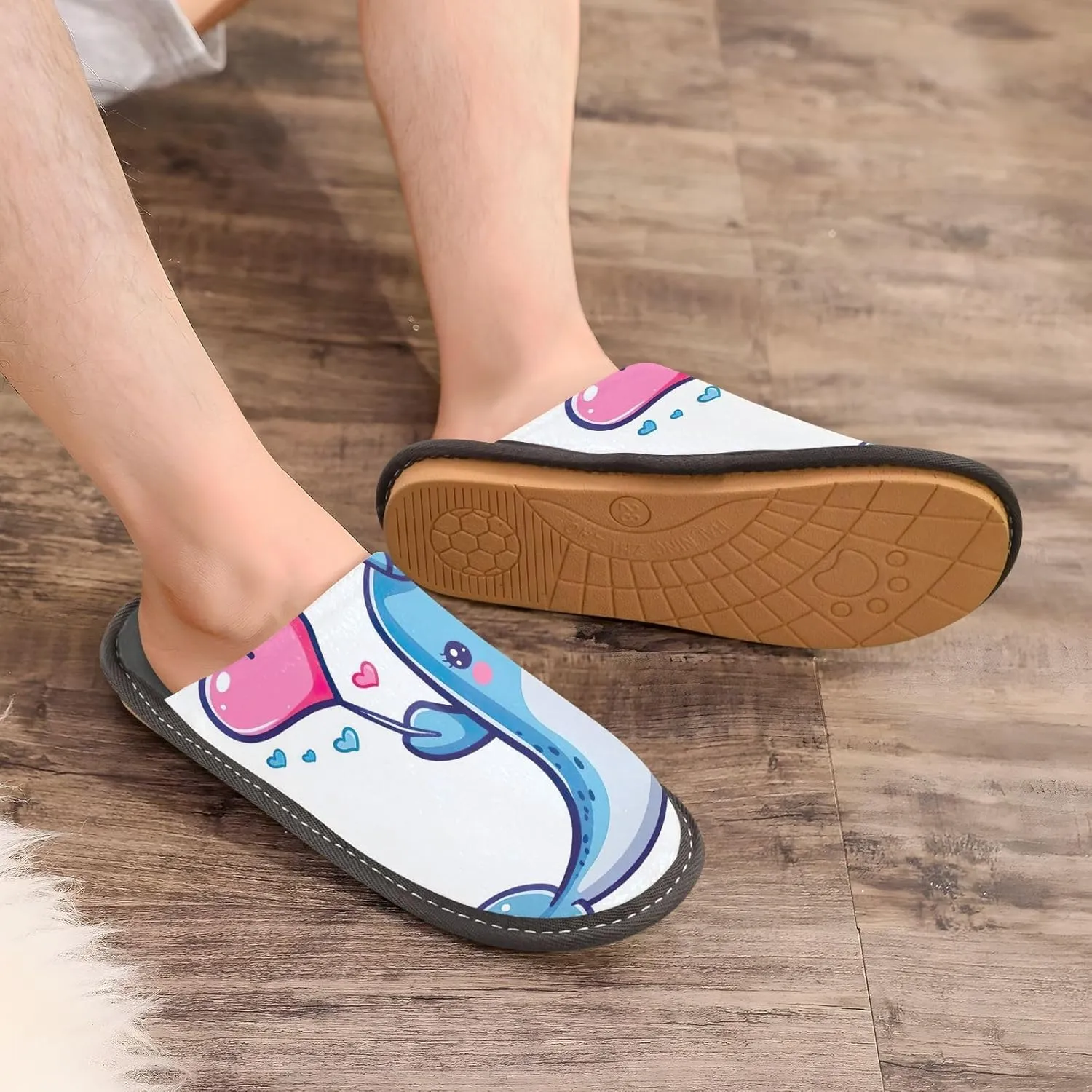 Cute Slippers for Home House Shoes for Men Indoor Washable Slippers for Women Soft Slippers for Men