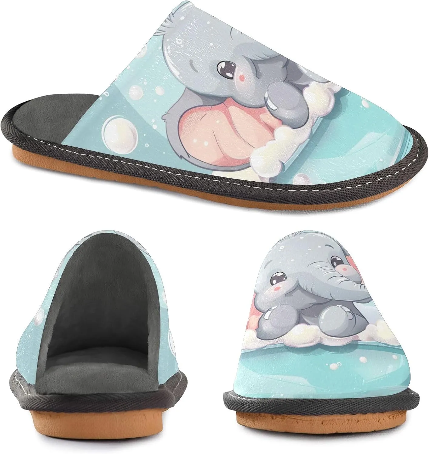 Cute Slippers for Home House Shoes for Men Indoor Washable Slippers for Women Soft Slippers for Men