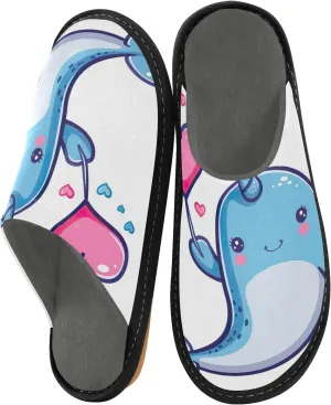 Cute Slippers for Home House Shoes for Men Indoor Washable Slippers for Women Soft Slippers for Men