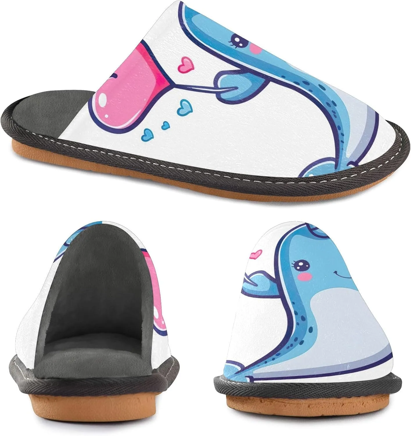 Cute Slippers for Home House Shoes for Men Indoor Washable Slippers for Women Soft Slippers for Men