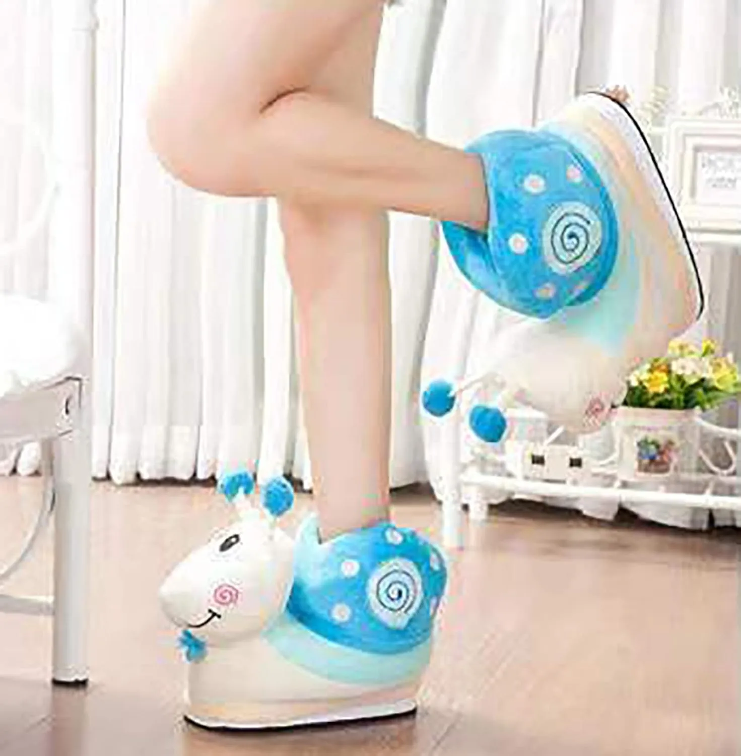 Cute Snail-Shaped Slippers - Warm Cartoon Cotton Slippers for Soft Winter Warmth