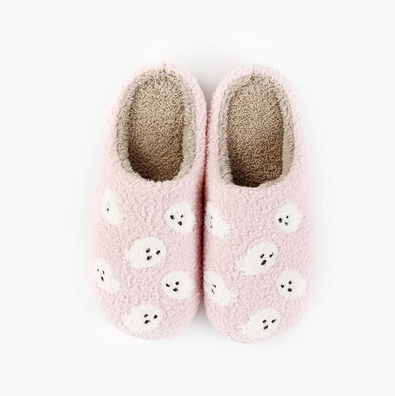 Cute Strawberry Pattern Women's Bedroom Slippers - Warm, Soft, Fuzzy, Non-Slip