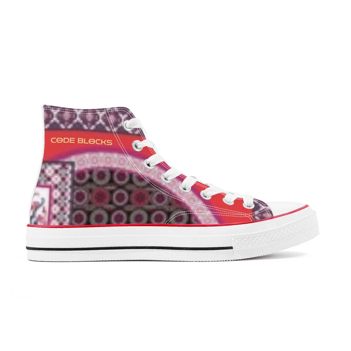 D70 High Top Canvas Shoes - White