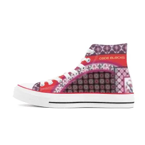 D70 High Top Canvas Shoes - White