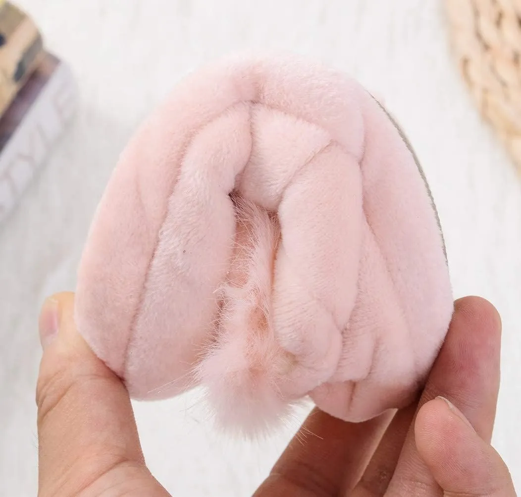 DADAWEN Toddler Boys Girls Soft Plush Slippers Cartoon Cute Animal Warm House Shoes