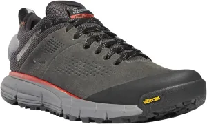 Danner Trail 2650 3” Waterproof Hiking Shoes for Men - Durable Leather & Textile Upper with Breathable Gore-Tex Lining and Vibram Traction Outsole, Dark Gray/Brick Red New - 9 D