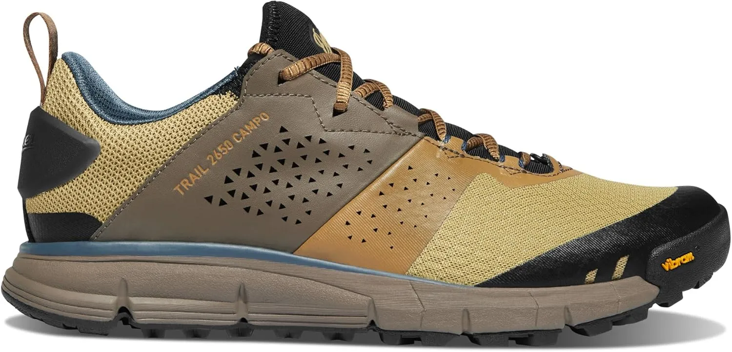 Danner Trail 2650 Campo 3" Hiking Shoes for Men - Leather and Textile Upper with Mesh Lining, Comfort Footbed, PlyoGo Midsole, and Traction Outsole