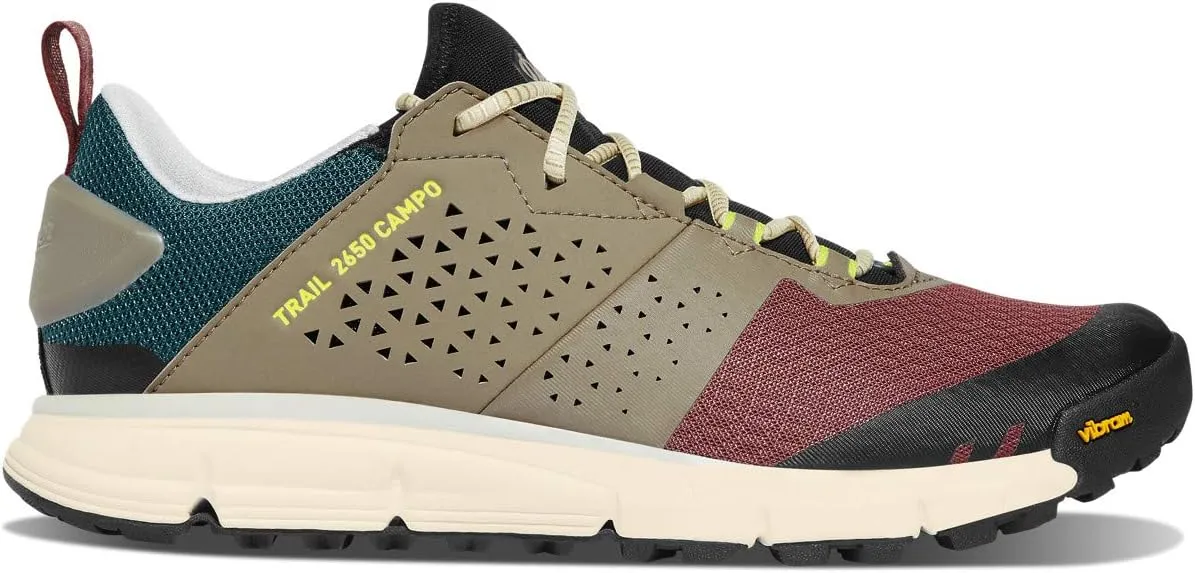 Danner Trail 2650 Campo 3" Hiking Shoes for Men - Leather and Textile Upper with Mesh Lining, Comfort Footbed, PlyoGo Midsole, and Traction Outsole