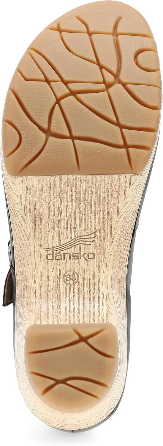 Dansko Lilah Mary Jane Clog for Women - Linings from Recycled Materials and Leather for Breathability- Lightweight Rubber Outsole for Long-Lasting Wear