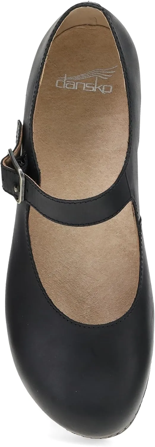 Dansko Lilah Mary Jane Clog for Women - Linings from Recycled Materials and Leather for Breathability- Lightweight Rubber Outsole for Long-Lasting Wear