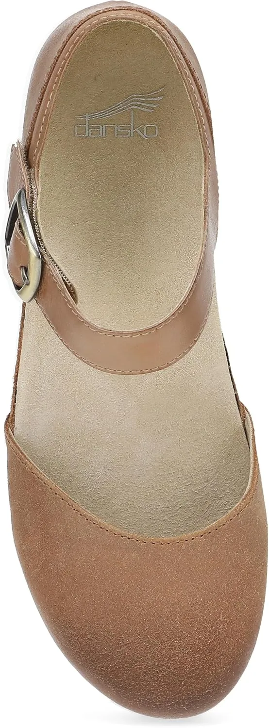 Dansko Mae Mary Jane for Women - Dual-Density Cork/EVA Midsole and Lightweight Rubber Outsole Provide Durable and Comfortable Ride on Patented Stapled Construction