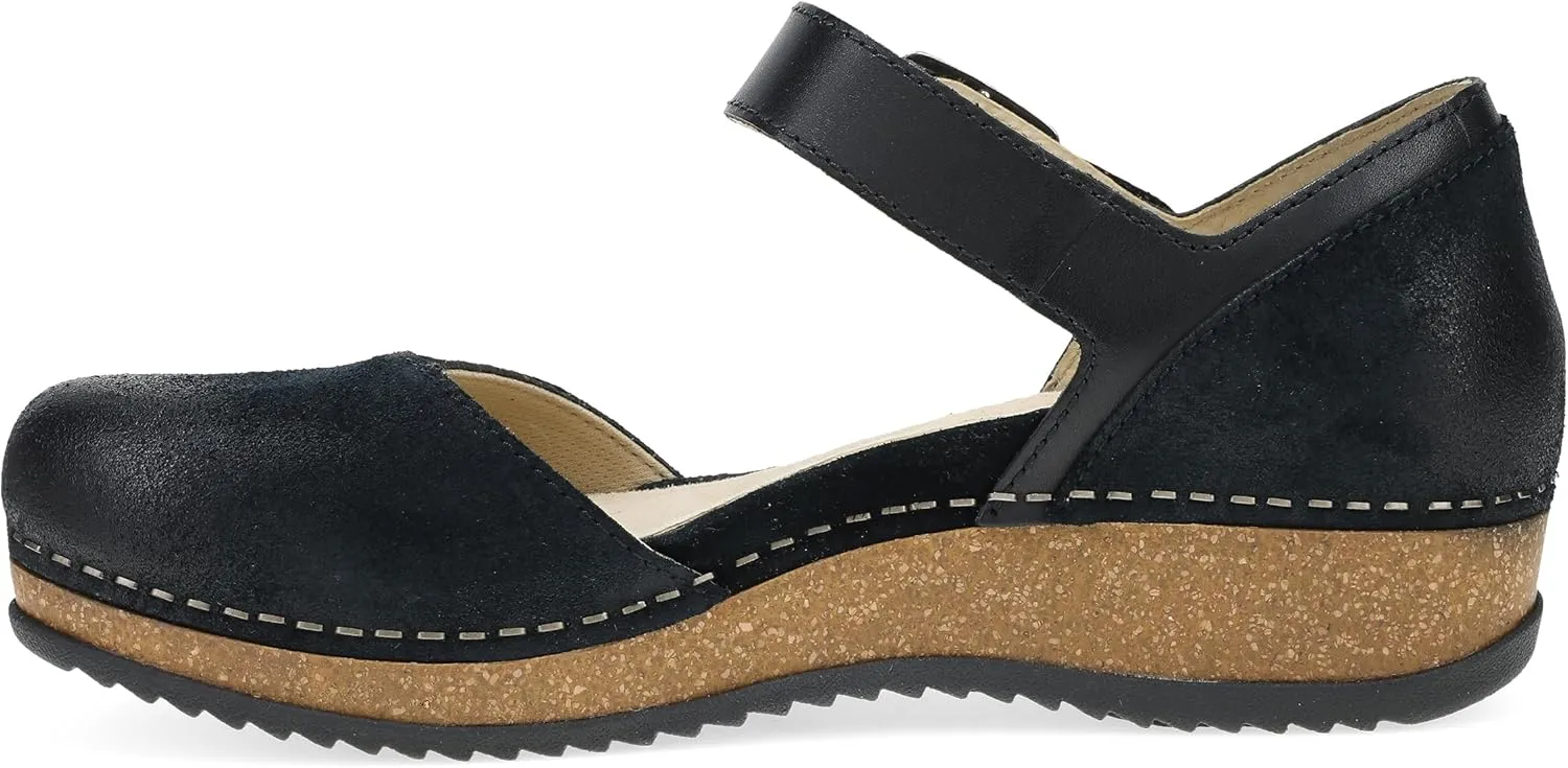 Dansko Mae Mary Jane for Women - Dual-Density Cork/EVA Midsole and Lightweight Rubber Outsole Provide Durable and Comfortable Ride on Patented Stapled Construction