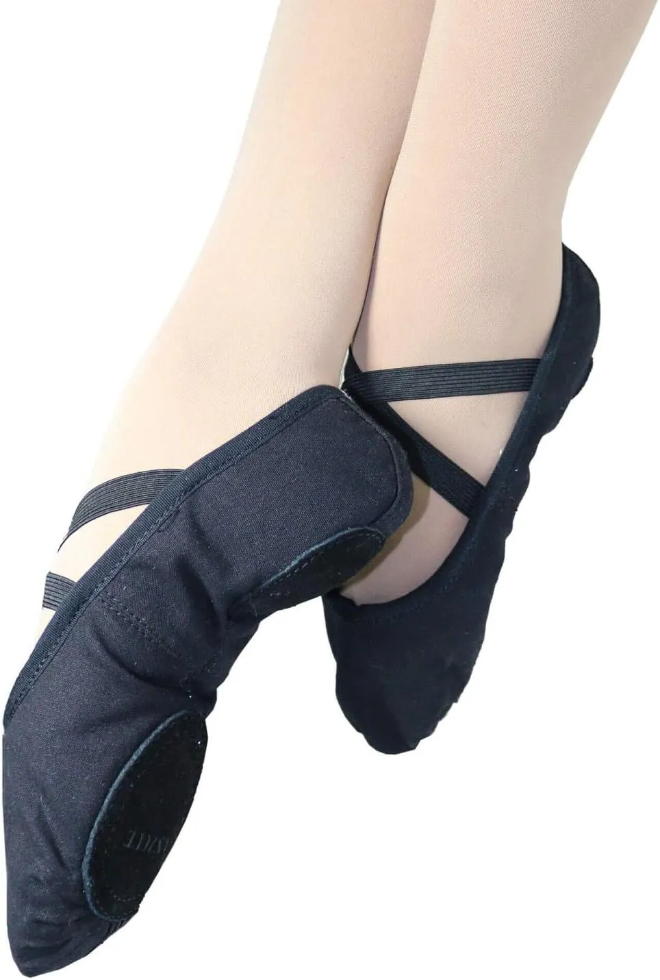 Danzcue Adult Split Sole Canvas Ballet Slipper