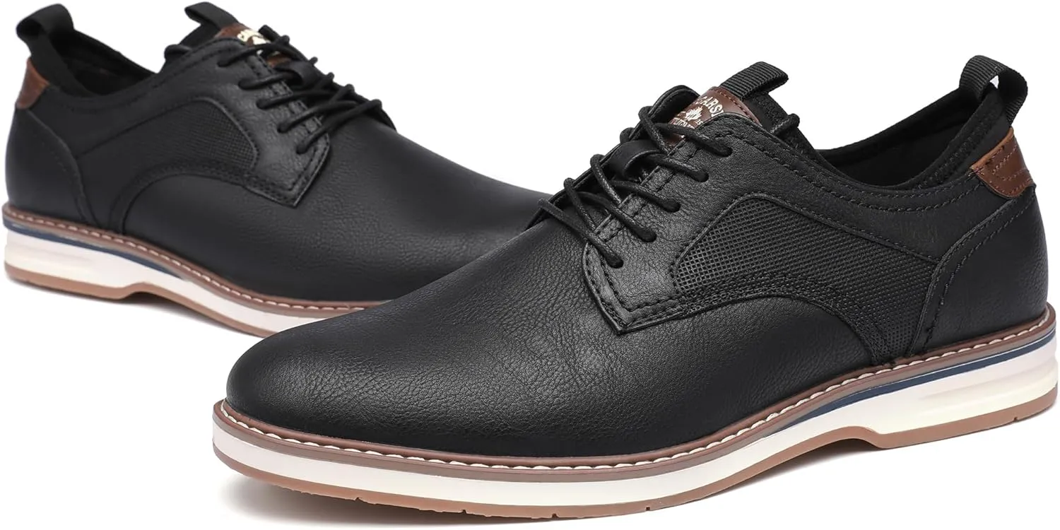 DECARSDZ Mens Dress Shoes Casual Oxford Shoes Business Formal Shoes Use for Business Social Gatherings Wedding Travel
