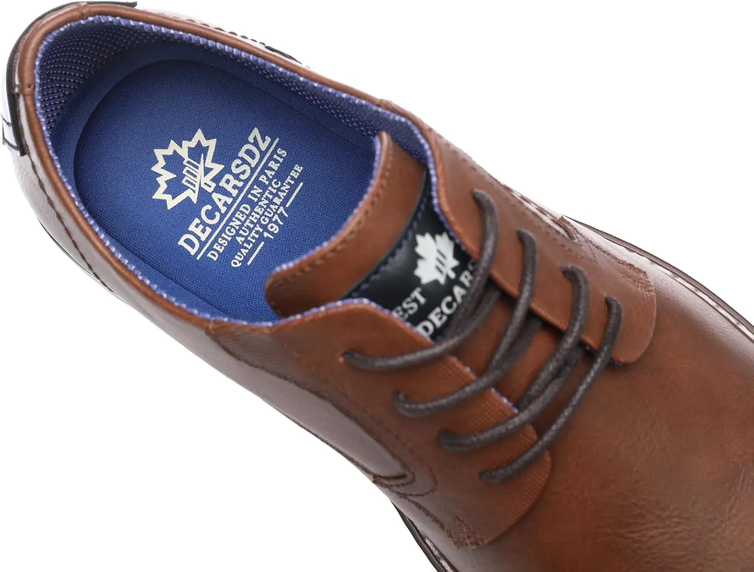 DECARSDZ Mens Dress Shoes Casual Oxford Shoes Business Formal Shoes Use for Business Social Gatherings Wedding Travel