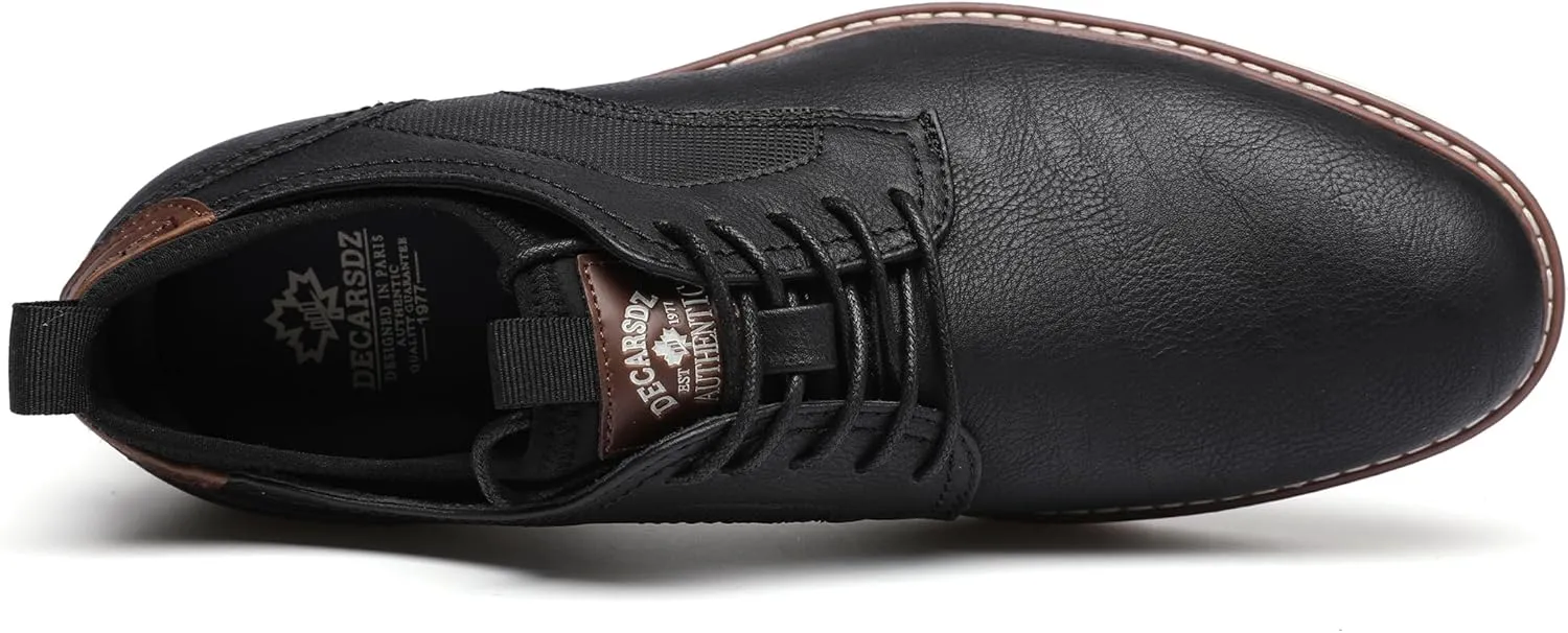 DECARSDZ Mens Dress Shoes Casual Oxford Shoes Business Formal Shoes Use for Business Social Gatherings Wedding Travel