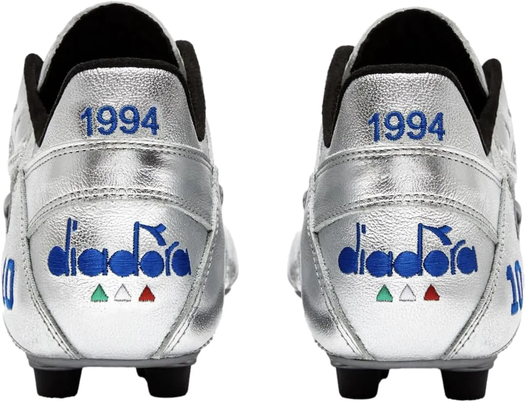Diadora Brasil Italy OG GR LT  MDPU Men's Firm Ground Soccer Shoes - Premium Leather, Water Resistant, Made in Italy