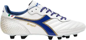 Diadora Brasil Italy OG GR LT  MDPU Men's Firm Ground Soccer Shoes - Premium Leather, Water Resistant, Made in Italy
