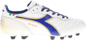 Diadora Brasil Italy OG GR LT  MDPU Men's Firm Ground Soccer Shoes - Premium Leather, Water Resistant, Made in Italy