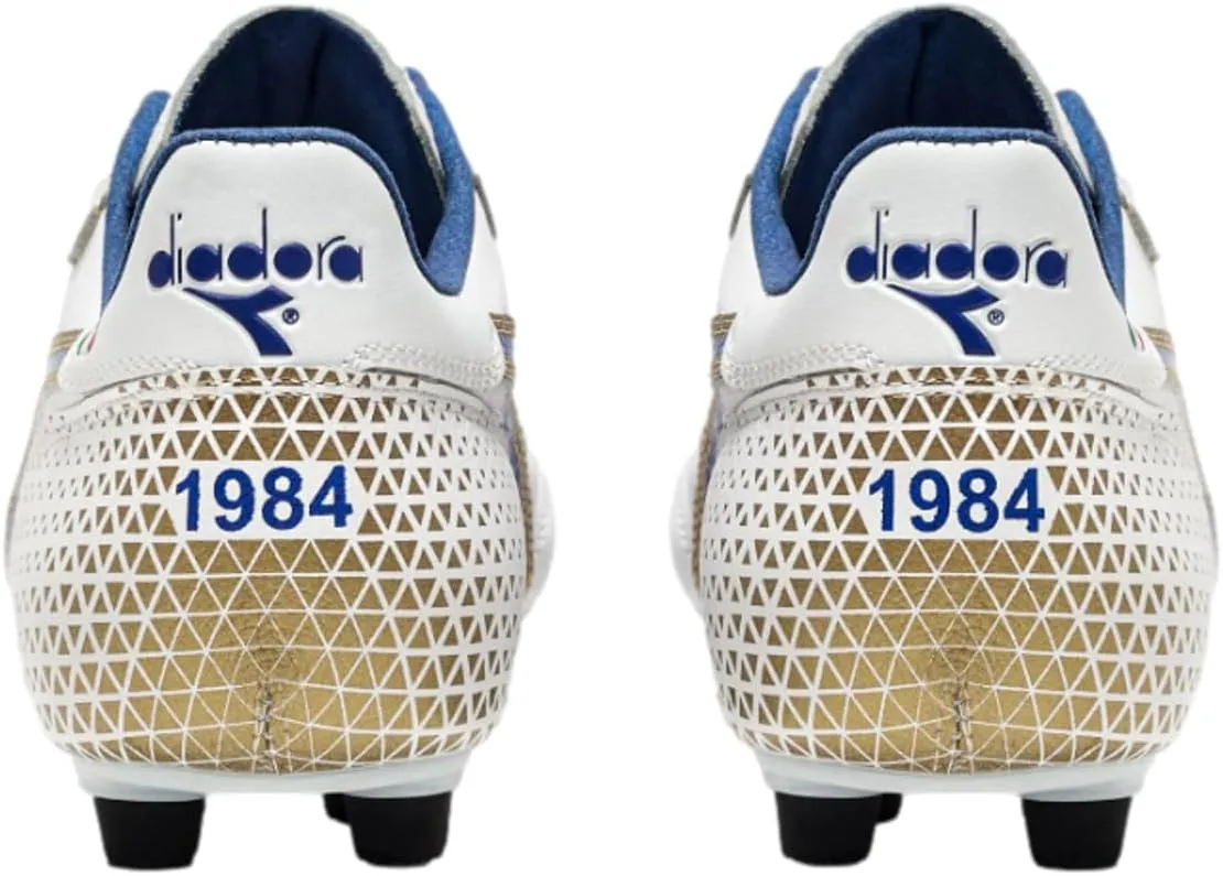 Diadora Brasil Italy OG GR LT  MDPU Men's Firm Ground Soccer Shoes - Premium Leather, Water Resistant, Made in Italy