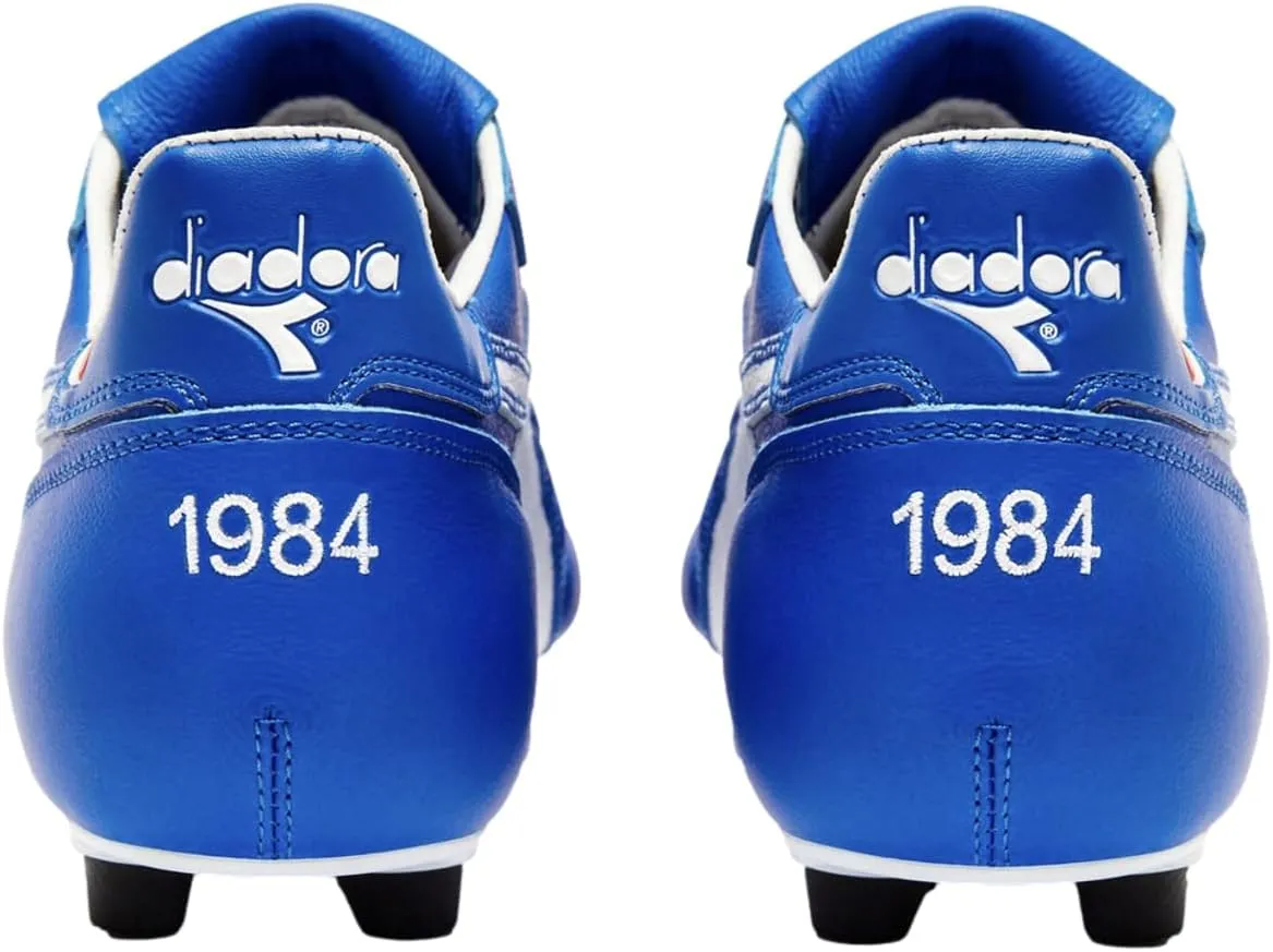 Diadora Brasil Italy OG GR LT  MDPU Men's Firm Ground Soccer Shoes - Premium Leather, Water Resistant, Made in Italy
