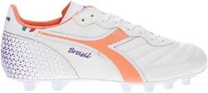 Diadora Brasil Italy OG GR LT  MDPU Men's Firm Ground Soccer Shoes - Premium Leather, Water Resistant, Made in Italy