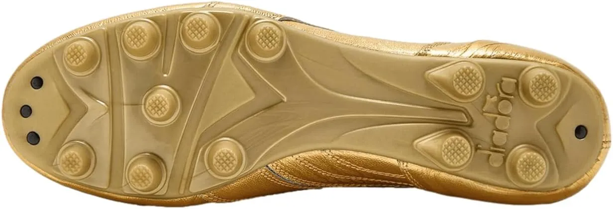 Diadora Brasil Italy OG GR LT  MDPU Men's Firm Ground Soccer Shoes - Premium Leather, Water Resistant, Made in Italy