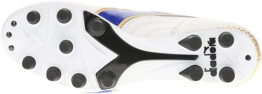 Diadora Brasil Italy OG GR LT  MDPU Men's Firm Ground Soccer Shoes - Premium Leather, Water Resistant, Made in Italy